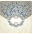 Ornate floral vintage template vector image
