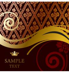 Baroque background vector image