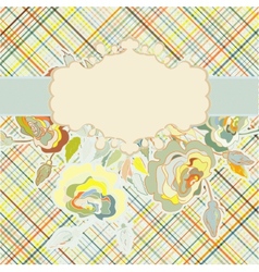 Vintage floral background EPS 8 vector image