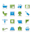 Construction and building equipment Icons vector image