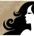 Vintage woman vector image
