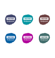 Colorful round paint stains for your text set Colorful round paint stains for your text set vector image