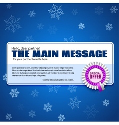 Banner with special offer Business background vector image