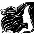Vintage woman vector image