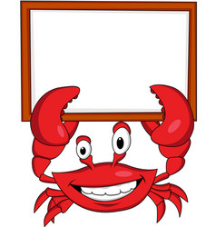 Carab with banner vector image