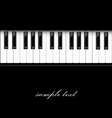 Piano keyboard vector image