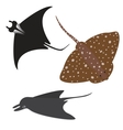 Stingray set vector image