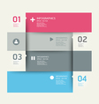 Modern Design template numbered banners vector image