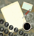 Writers desk vector image