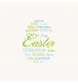 Easter typography background vector image
