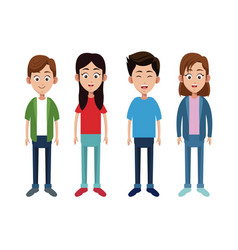Group children little family Group children little family vector image