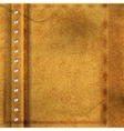 Abstract brown leather background vector image