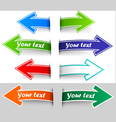 Colour bookmarks vector image