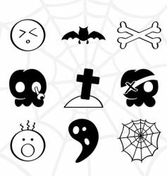 Horror icons Horror icons vector image