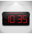 Digital clock vector image