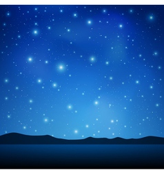 Night sky vector image