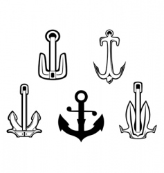Set of anchor symbols vector image