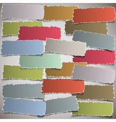 Background with torn paper banners vector image