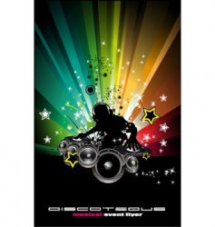 Dj in the mix vector image