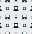 Laptop icon sign Seamless pattern with geometric Laptop icon sign Seamless pattern with geometric vector image