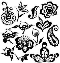 Flower element vector image