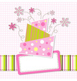Template greeting card eps10 vector image