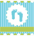 Footprint of boy vector image