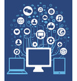 Computer network concept vector image