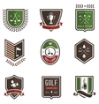 Golf Emblems vector image