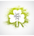 St Patrick Day grunge frame vector image