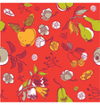 Fruit seamless pattern vector image