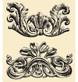 The reliefs of the 19th century Kiev buildings vector image