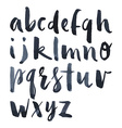 Watercolor alphabet vector image