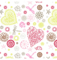 Floral seamless pattern vector image