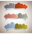 Colorful bubbles for speech vector image
