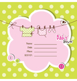 Baby shower card vector image