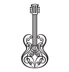 Abstract guitar vector image