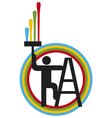 House painter icon vector image