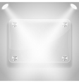 Glass framework with spotlights vector image