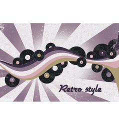 Retro music poster vector image