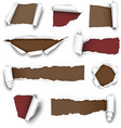 Torn papers vector image