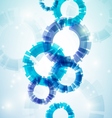 Blue abstract circles vector image