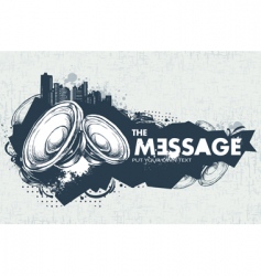 Modern sketchy style banner vector image
