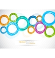 Abstract background with circles vector image
