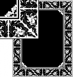 Vintage frame vector image