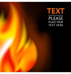 Fiery background vector image