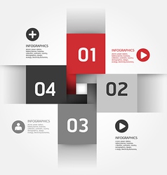Modern Design template can be used for infograph vector image