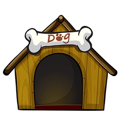 Dog house vector image