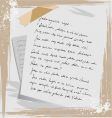 Grunge letter vector image