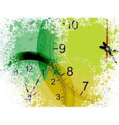 Grunge clocks vector image